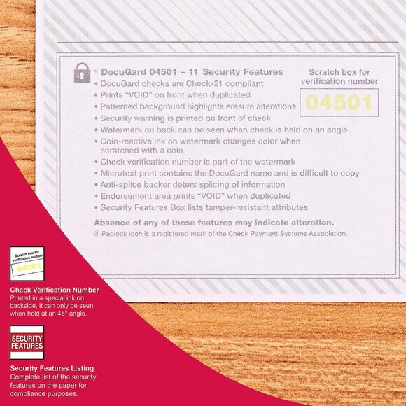 Marbled Financial Paper (04517) Docugard printable checks 3 part 500 sheets 24# - Picture 7 of 11